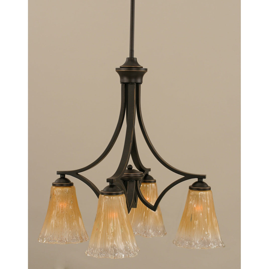 Toltec Zilo 568-dg-720 Chandelier Light - Dark Granite