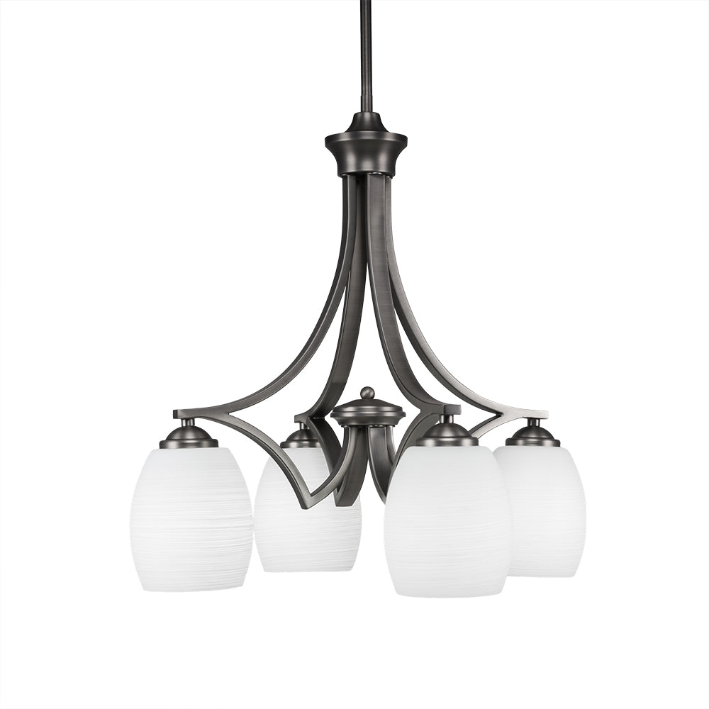 Toltec Zilo 568-gp-615 Chandelier Light - Graphite