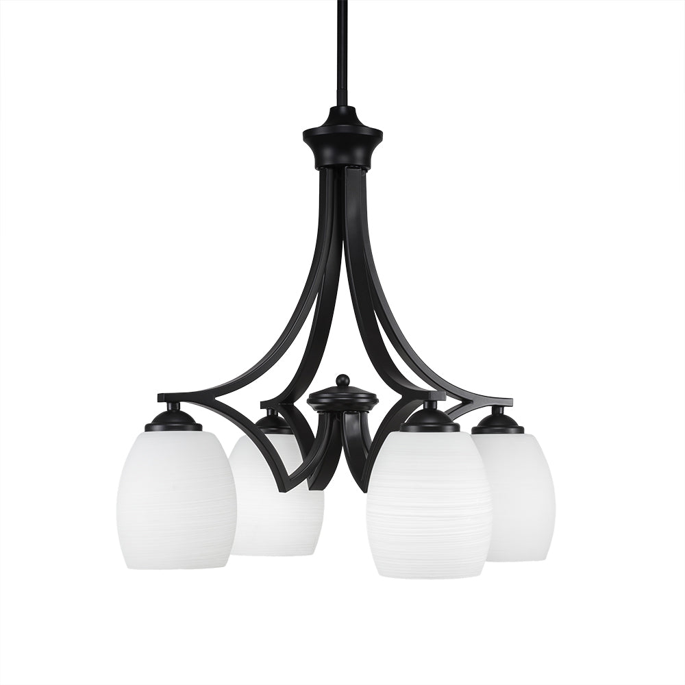 Toltec Zilo 568-mb-615 Chandelier Light - Matte Black