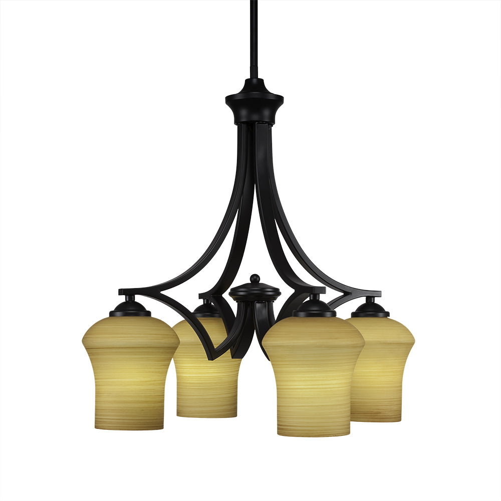 Toltec Zilo 568-mb-680 Chandelier Light - Matte Black