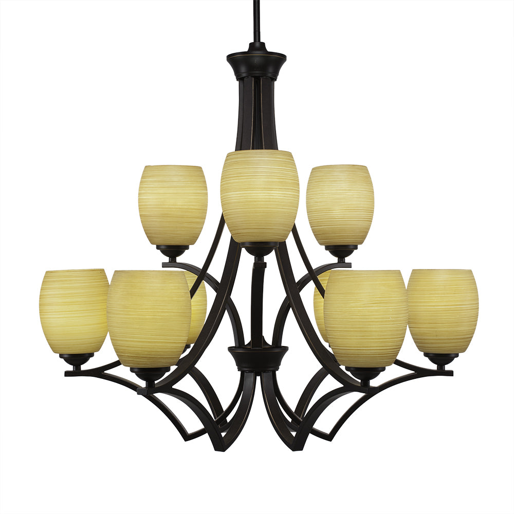 Toltec Zilo 569-dg-625 Chandelier Light - Dark Granite