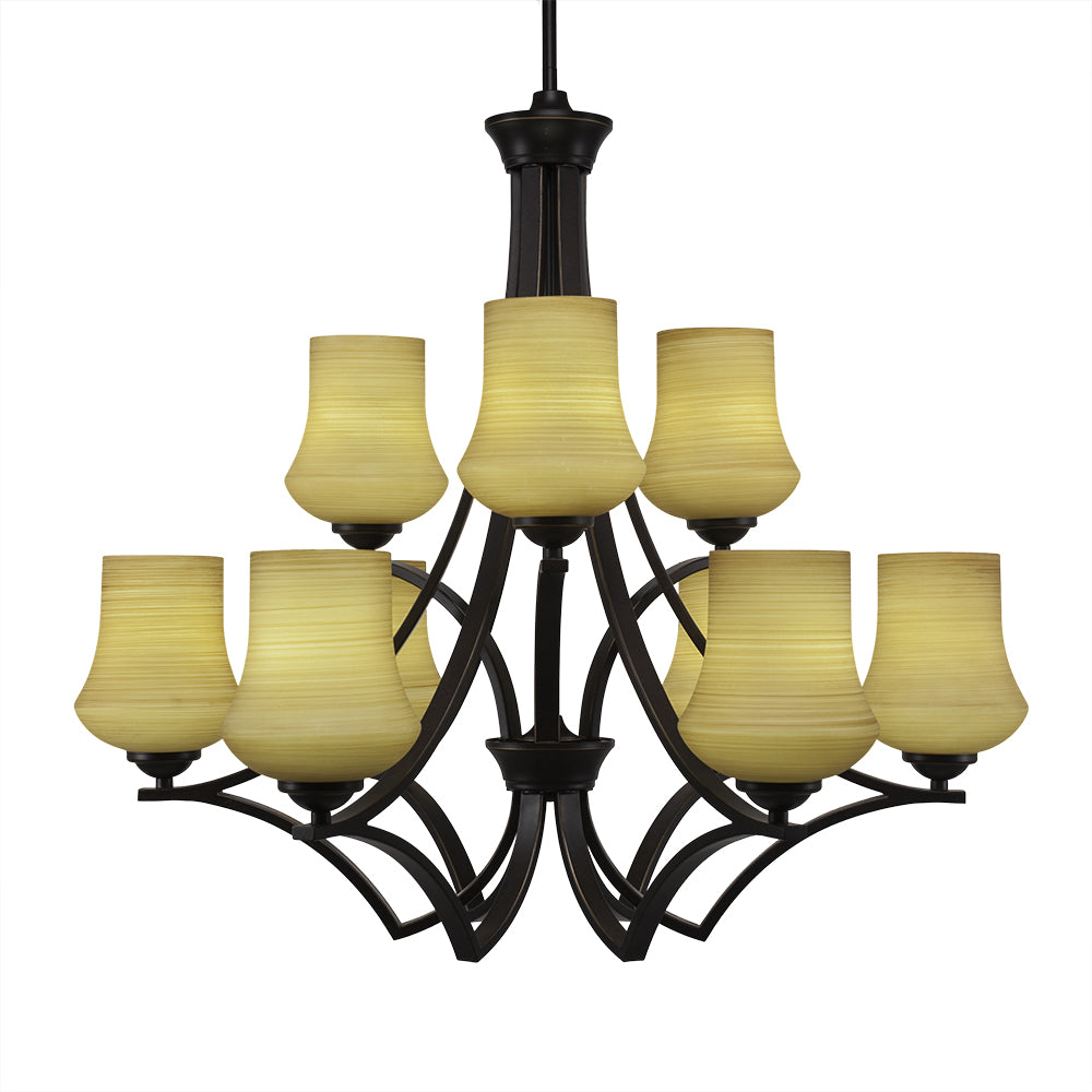 Toltec Zilo 569-dg-680 Chandelier Light - Dark Granite