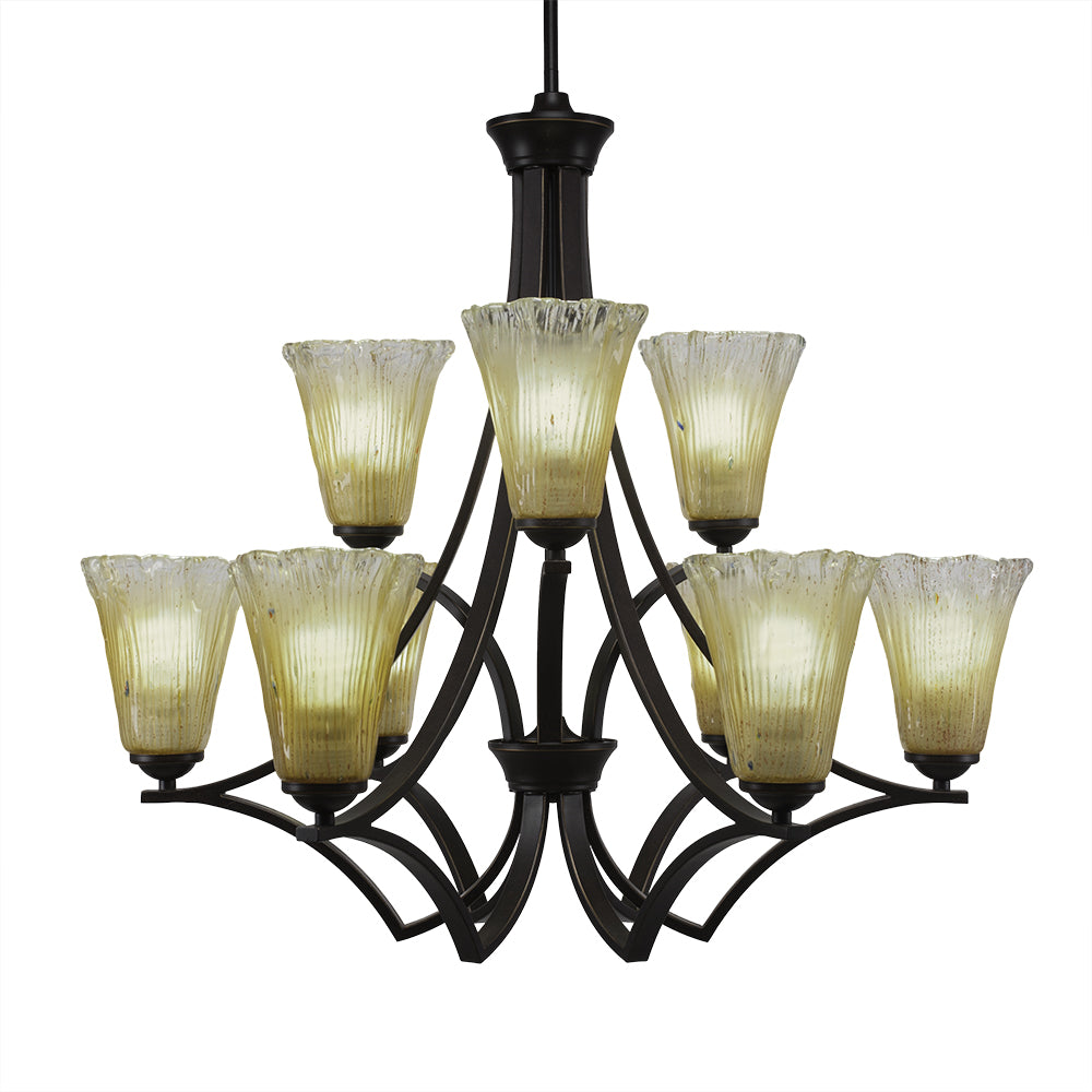 Toltec Zilo 569-dg-720 Chandelier Light - Dark Granite