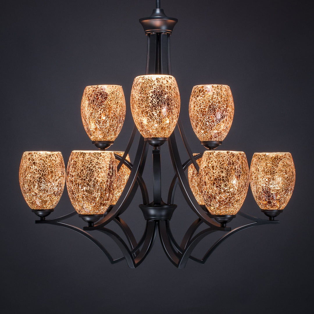 Toltec Zilo 569-mb-4175 Chandelier Light - Matte Black