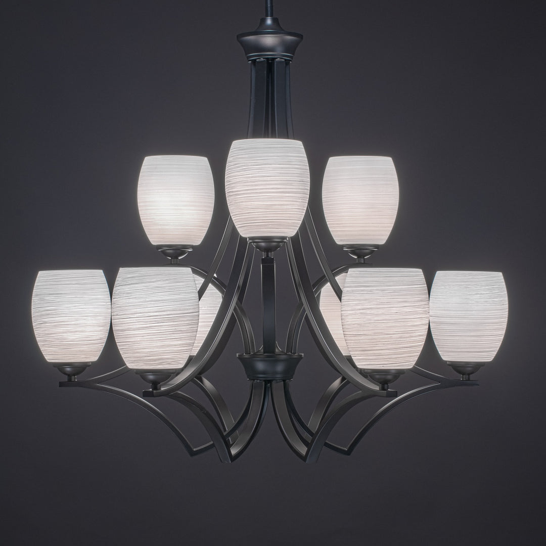 Toltec Zilo 569-mb-615 Chandelier Light - Matte Black