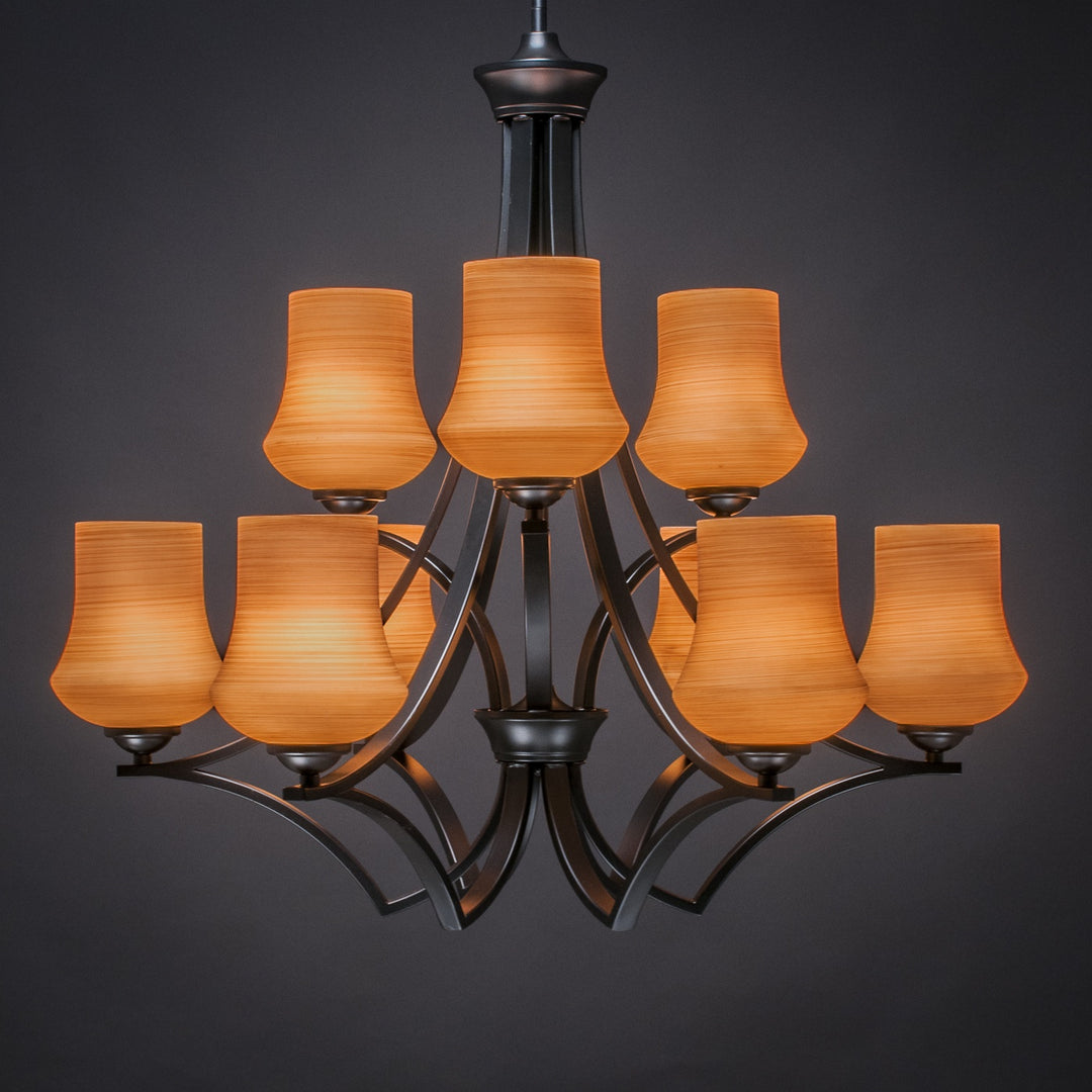 Toltec Zilo 569-mb-680 Chandelier Light - Matte Black