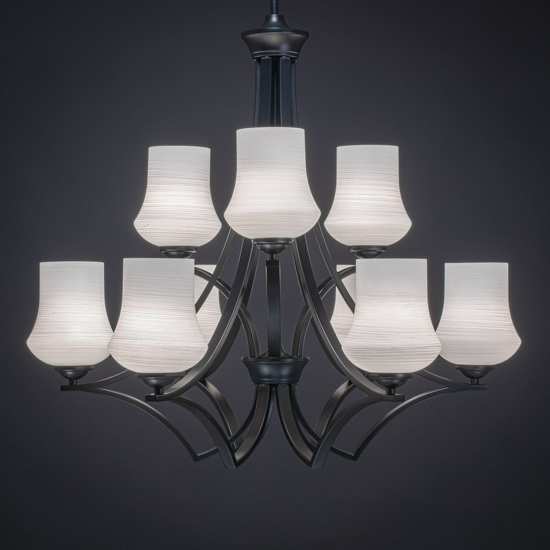 Toltec Zilo 569-mb-681 Chandelier Light - Matte Black