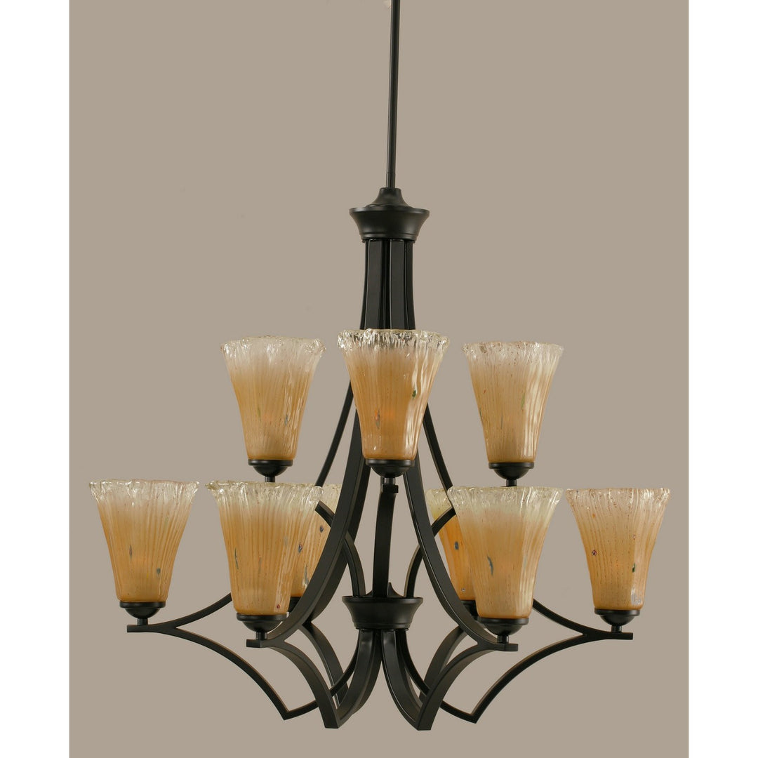 Toltec Zilo 569-mb-720 Chandelier Light - Matte Black