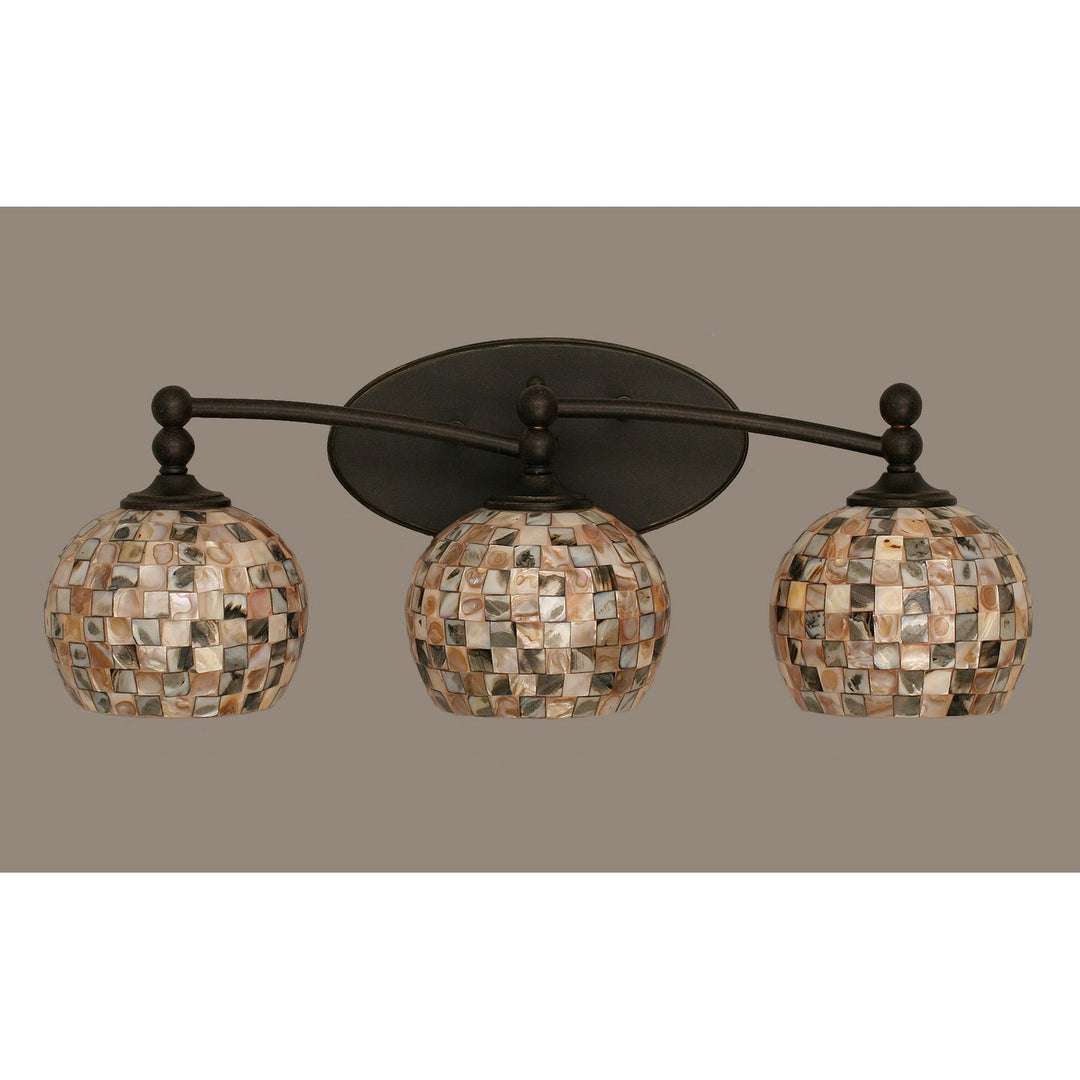 Toltec Capri 593-dg-407 Bath Vanity Light 23 in. wide - Dark Granite
