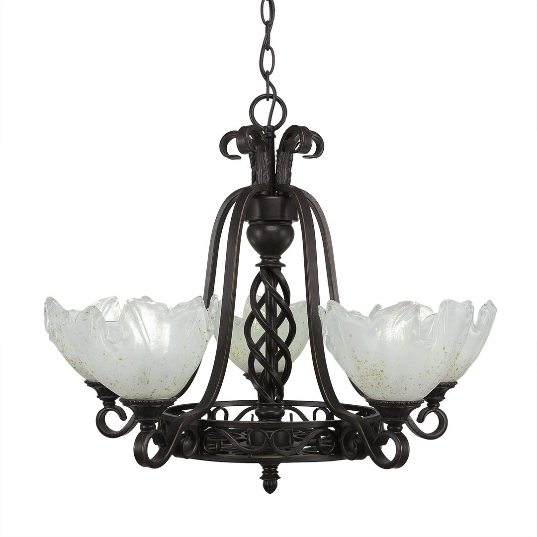 Toltec Elegant 865-dg-755 Chandelier Light - Dark Granite