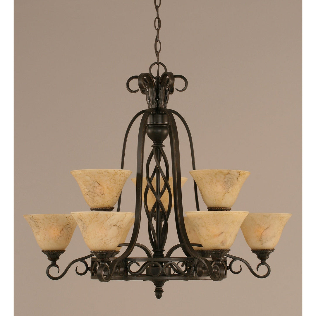 Toltec Eleganté 869-dg-508 Chandelier Light - Dark Granite
