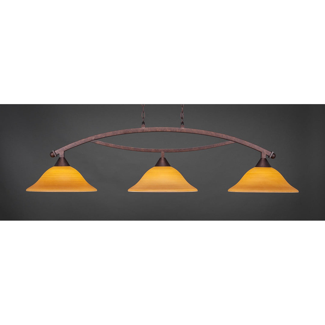 Toltec Bow 873-brz-622 Pendant Light - Bronze