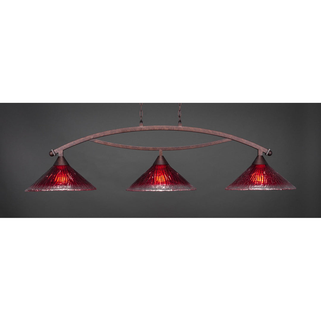 Toltec Bow 873-brz-716 Pendant Light - Bronze