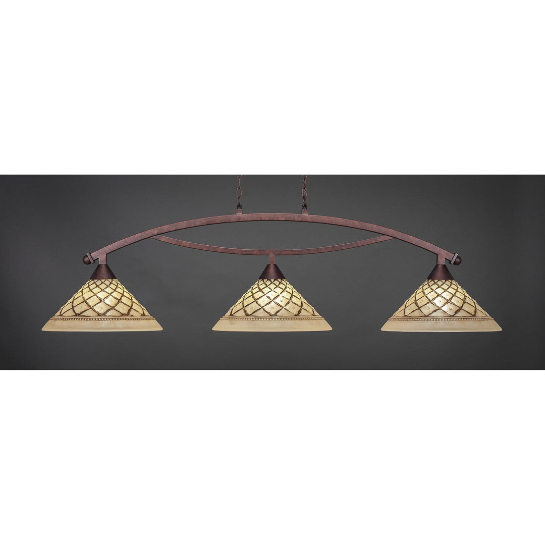 Toltec Bow 873-brz-718 Pendant Light - Bronze