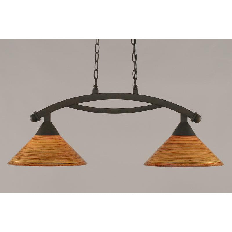Toltec Bow 872-brz-444 Pendant Light - Bronze