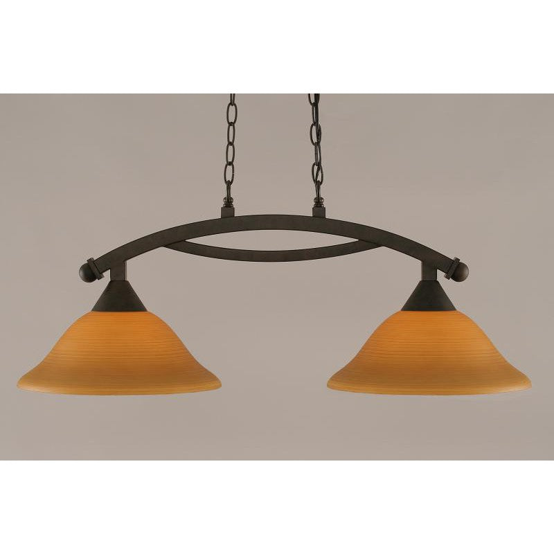 Toltec Bow 872-brz-624 Pendant Light - Bronze