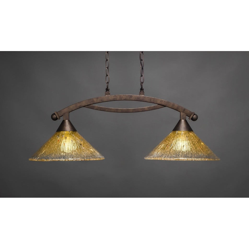 Toltec Bow 872-brz-774 Pendant Light - Bronze