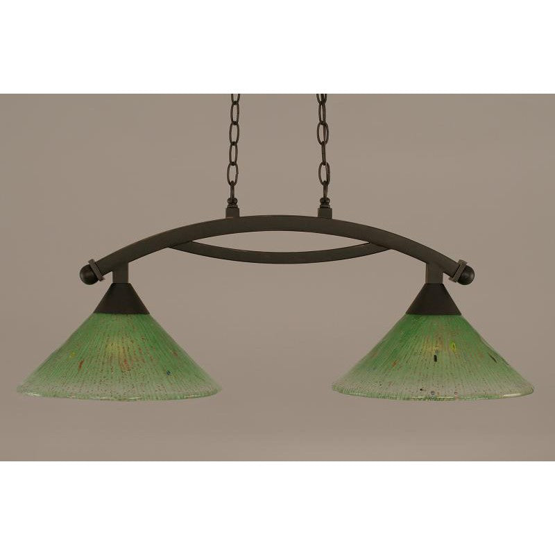 Toltec Bow 872-dg-447 Pendant Light - Dark Granite