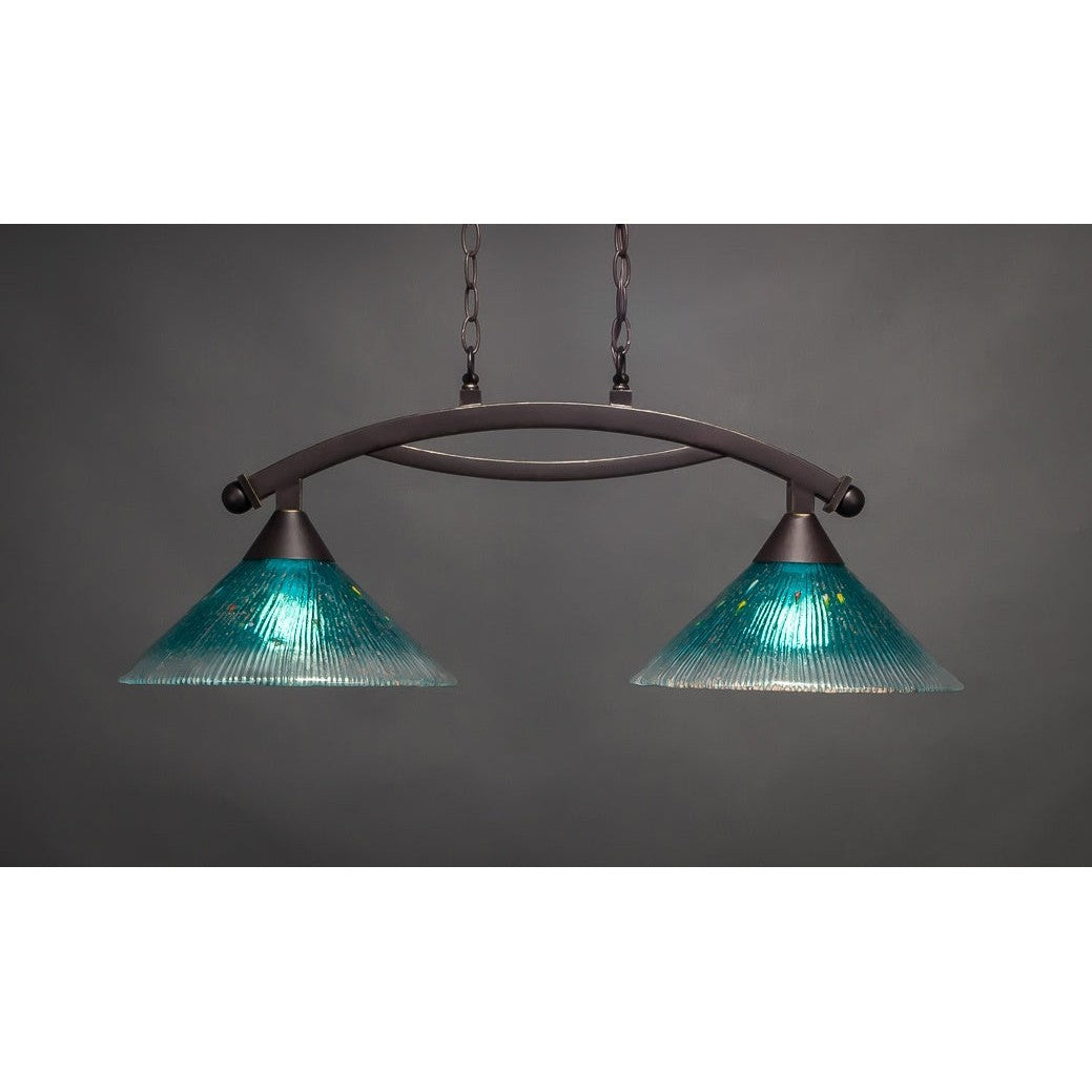 Toltec Bow 872-dg-448 Pendant Light - Dark Granite