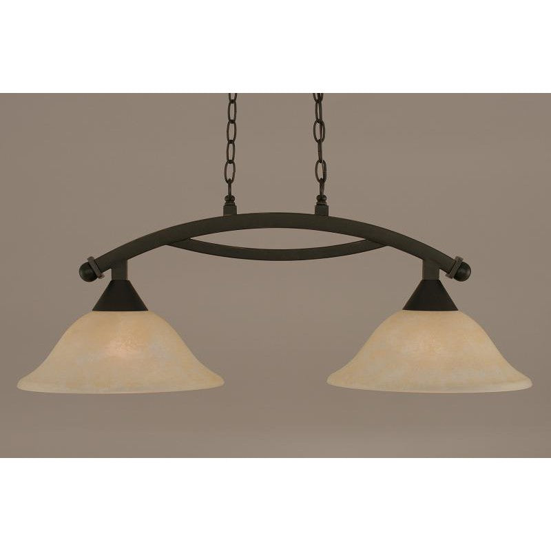 Toltec Bow 872-dg-523 Pendant Light - Dark Granite