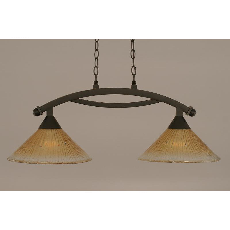 Toltec Bow 872-dg-700 Pendant Light - Dark Granite