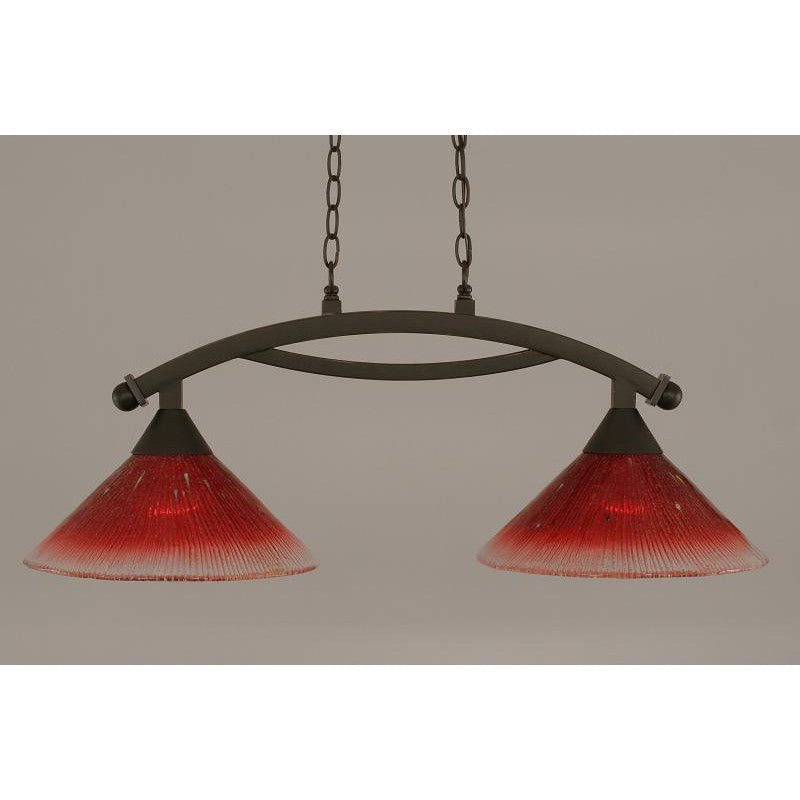 Toltec Bow 872-dg-706 Pendant Light - Dark Granite