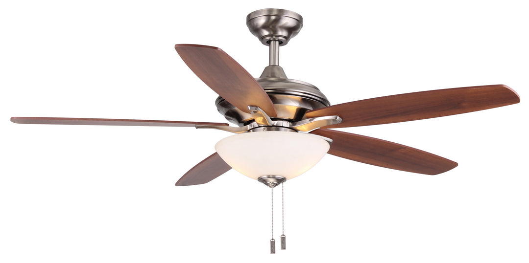 Wind River Fan Company Modelo WR1426N Ceiling Fan 52 - Nickel, Maple/Walnut/