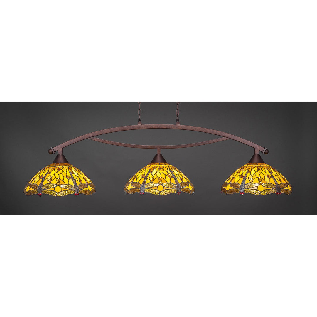 Toltec Bow 873-brz-946 Pendant Light - Bronze
