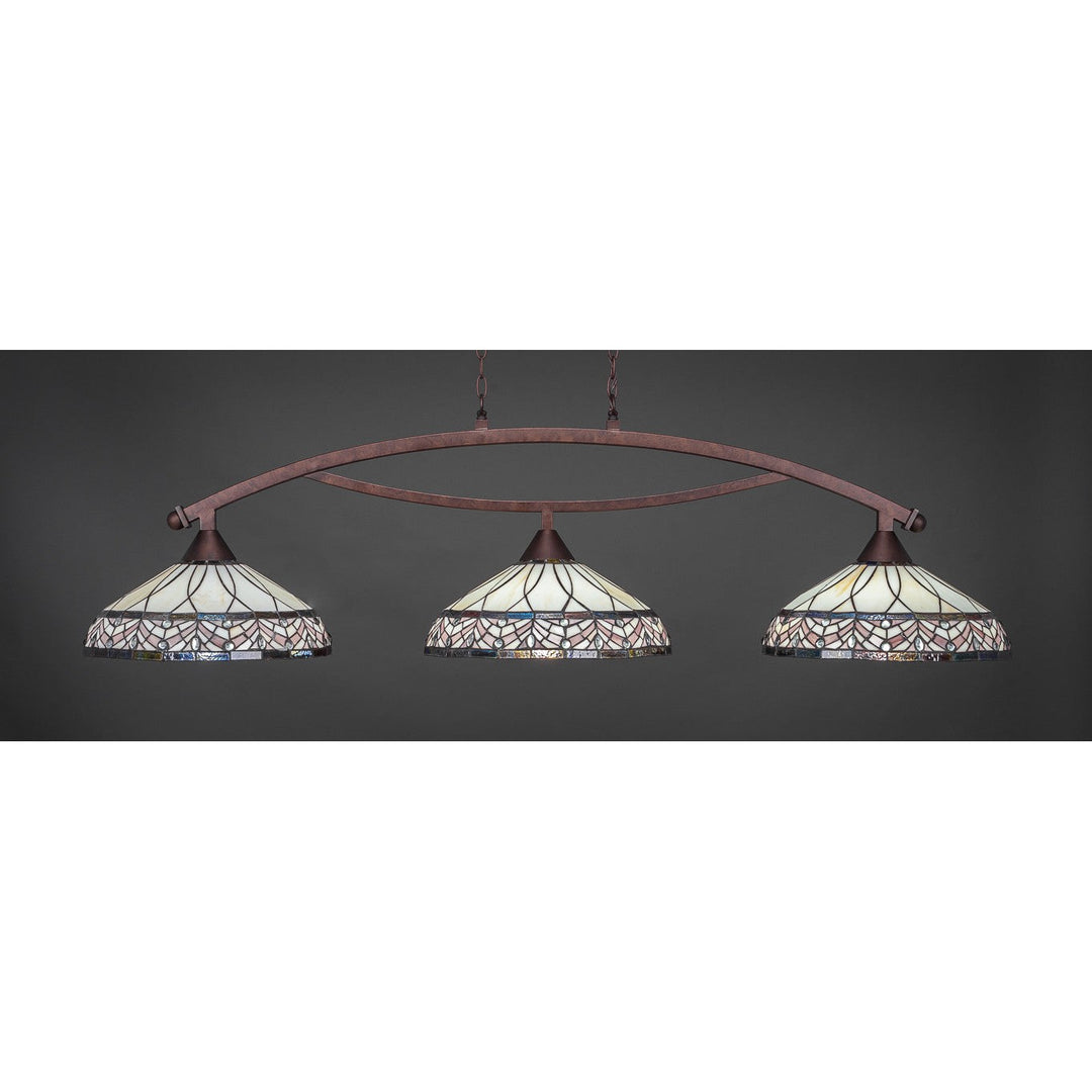 Toltec Bow 873-brz-948 Pendant Light - Bronze