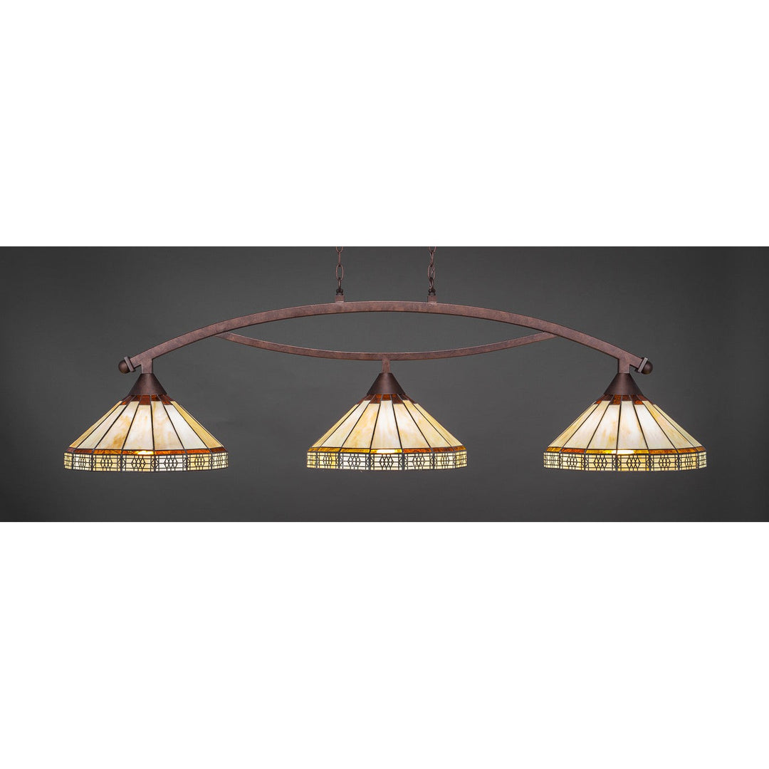 Toltec Bow 873-brz-964 Pendant Light - Bronze