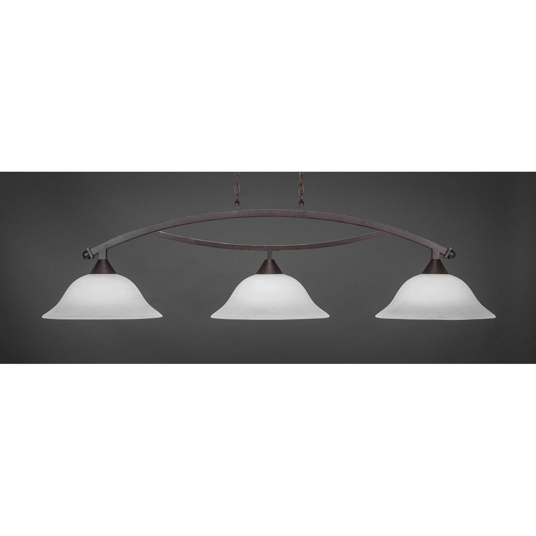 Toltec Bow 873-dg-612 Pendant Light - Dark Granite