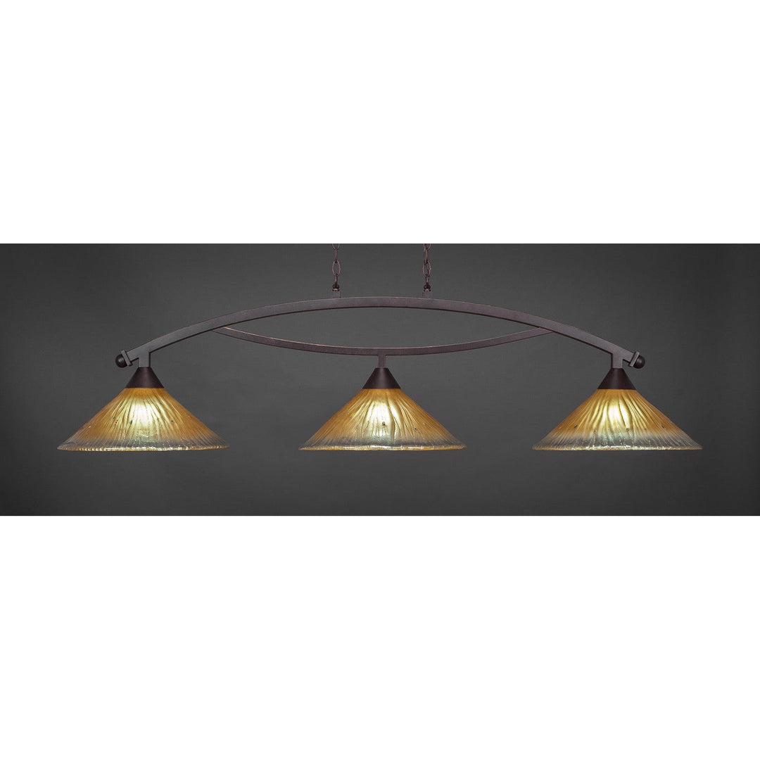 Toltec Bow 873-dg-710 Pendant Light - Dark Granite