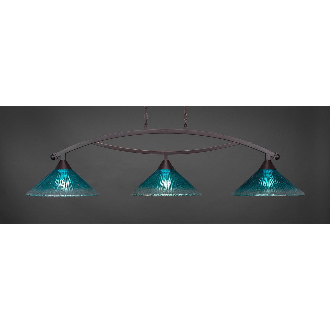 Toltec Bow 873-dg-715 Pendant Light - Dark Granite