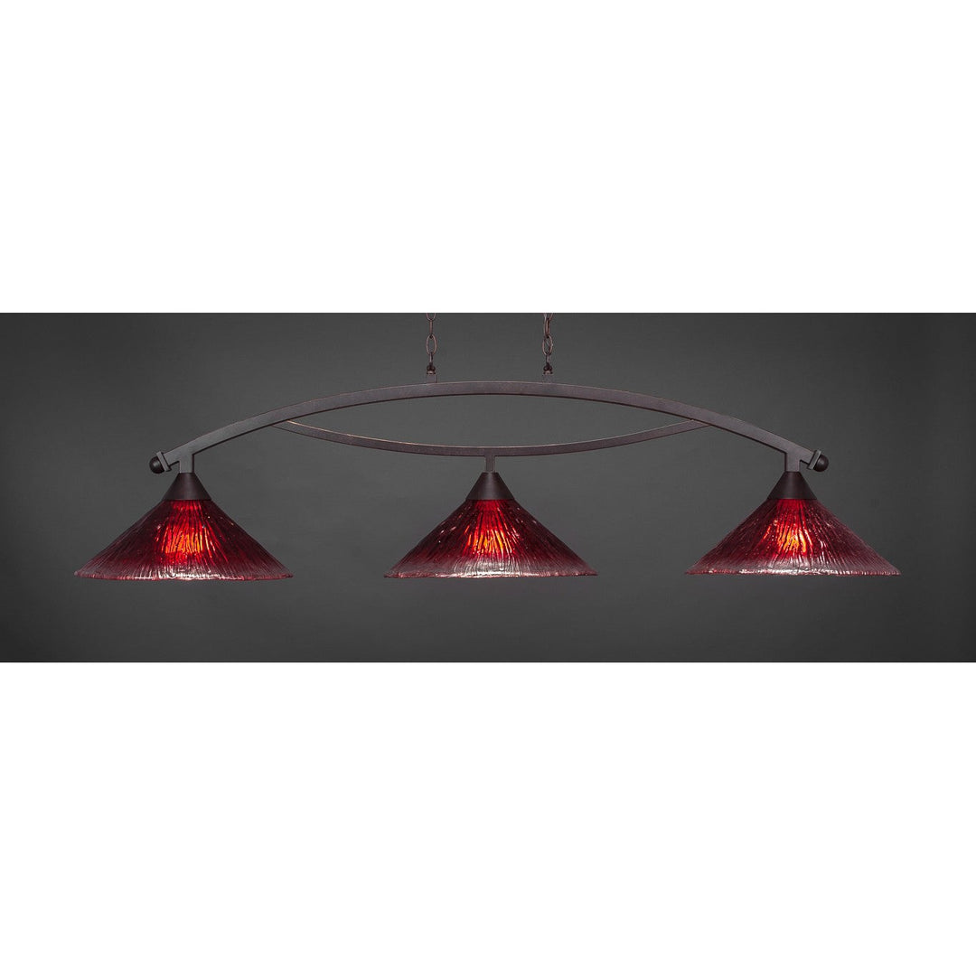 Toltec Bow 873-dg-716 Pendant Light - Dark Granite