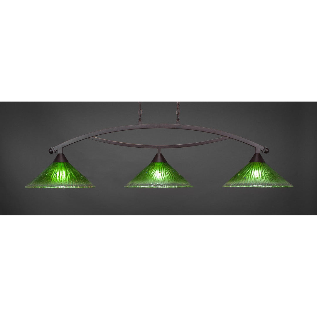 Toltec Bow 873-dg-717 Pendant Light - Dark Granite