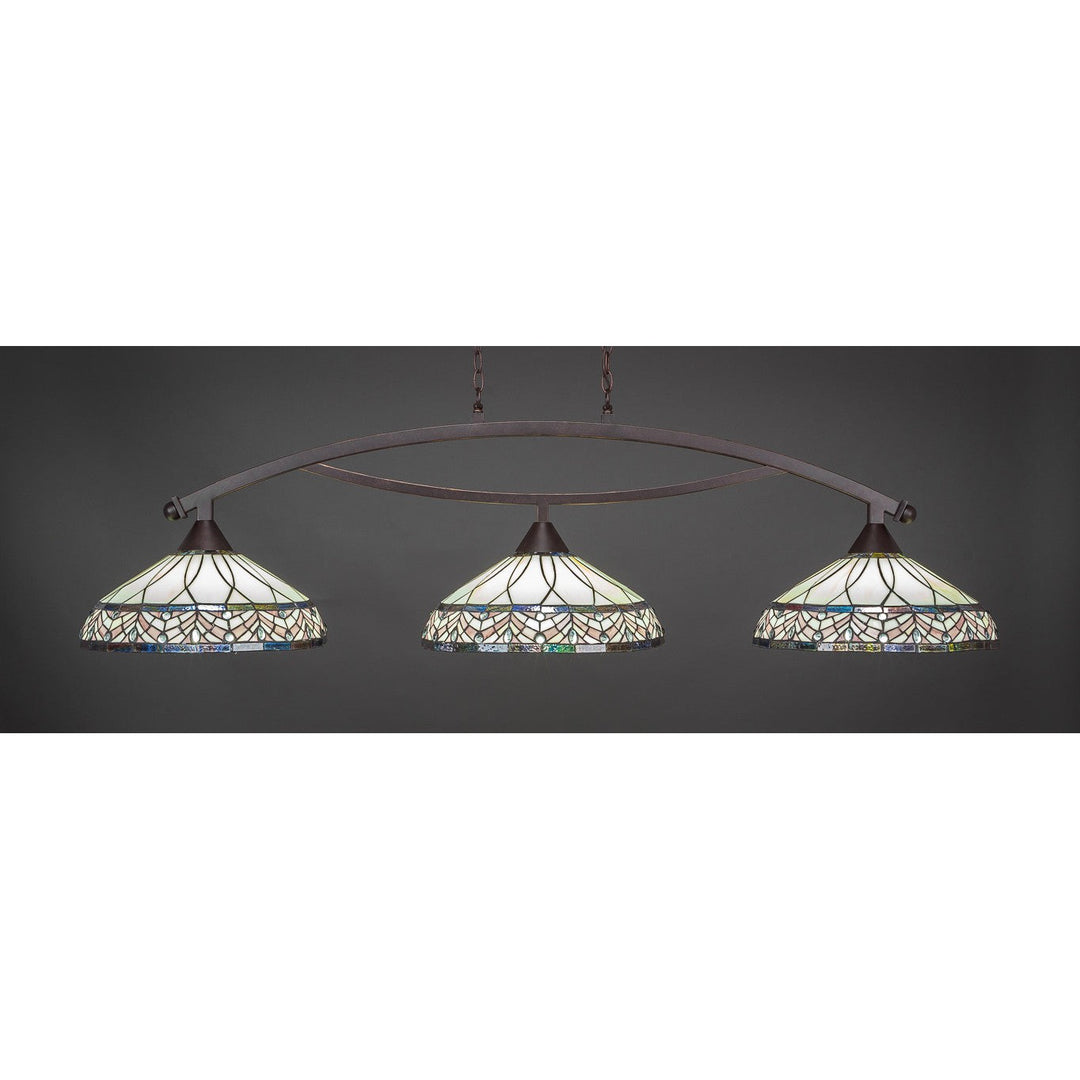 Toltec Bow 873-dg-948 Pendant Light - Dark Granite