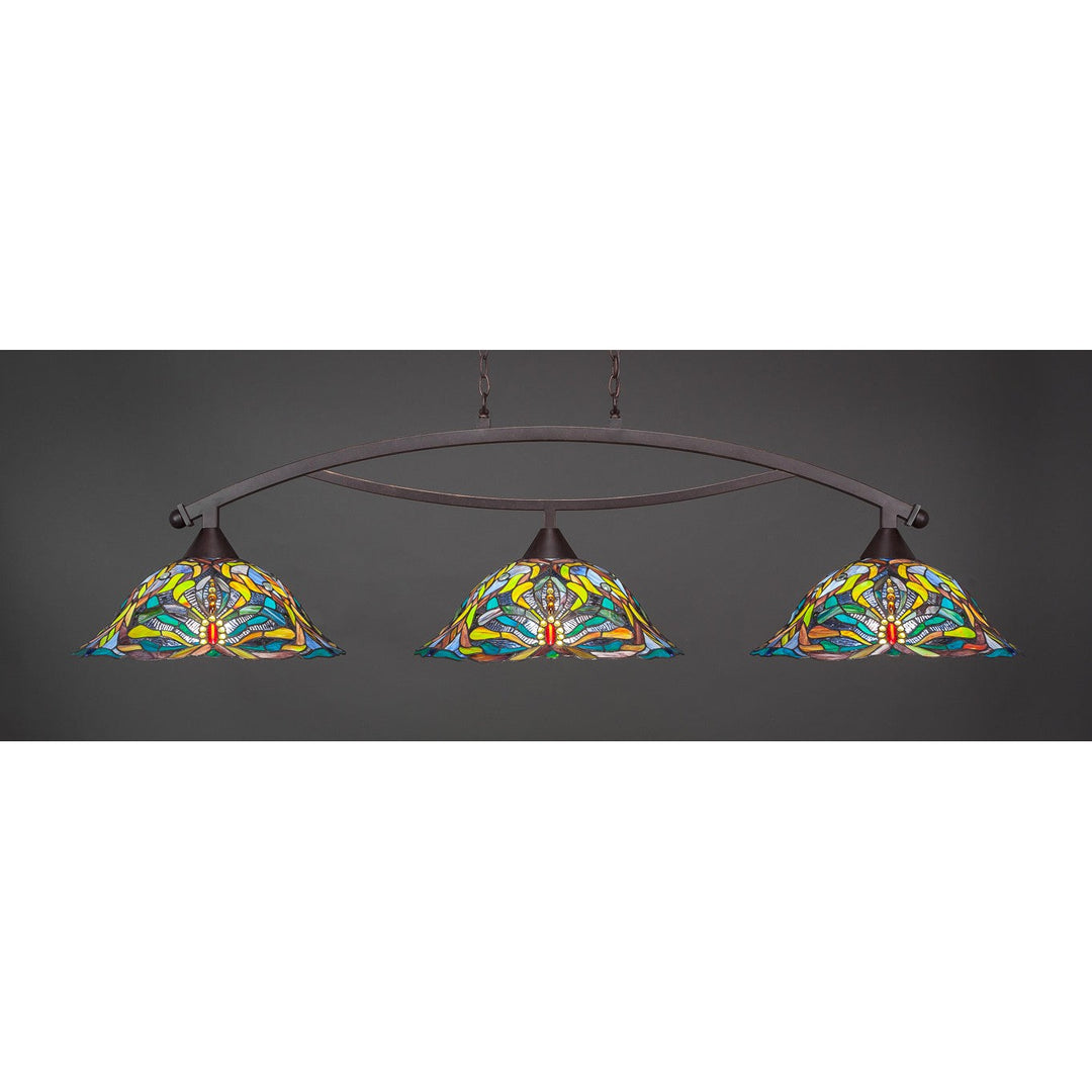 Toltec Bow 873-dg-990 Pendant Light - Dark Granite