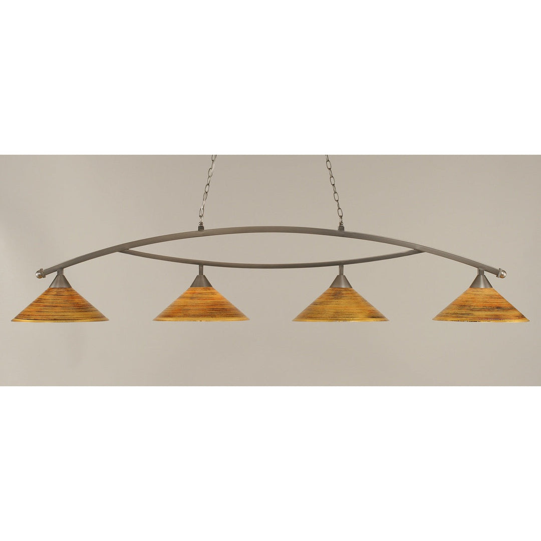 Toltec Bow 874-bn-414 Pendant Light - Brushed Nickel