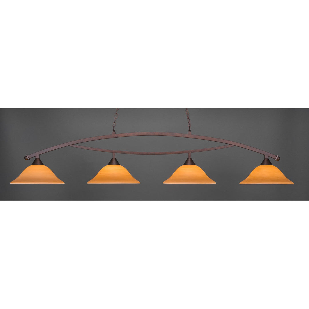 Toltec Bow 874-brz-622 Pendant Light - Bronze