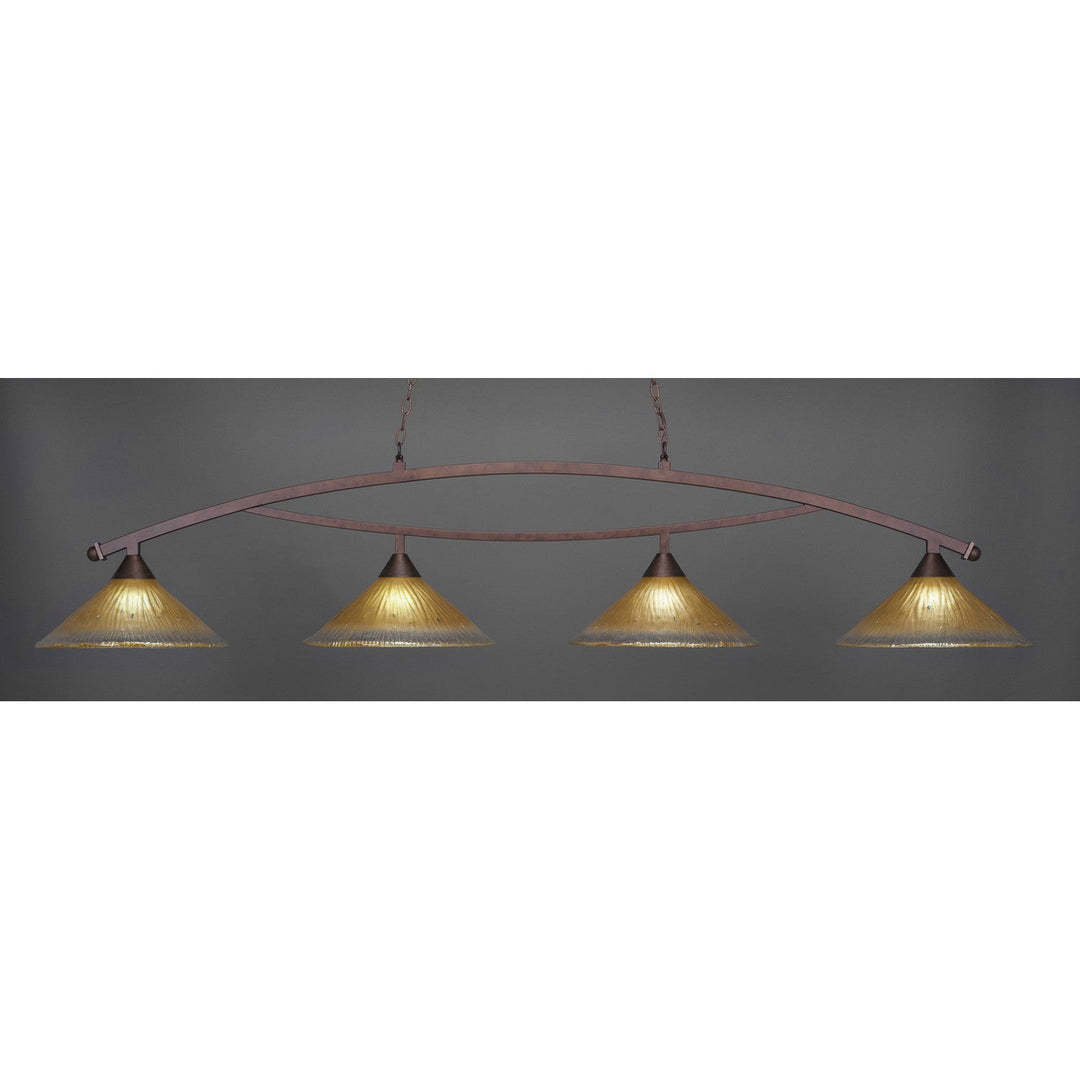 Toltec Bow 874-brz-710 Pendant Light - Bronze