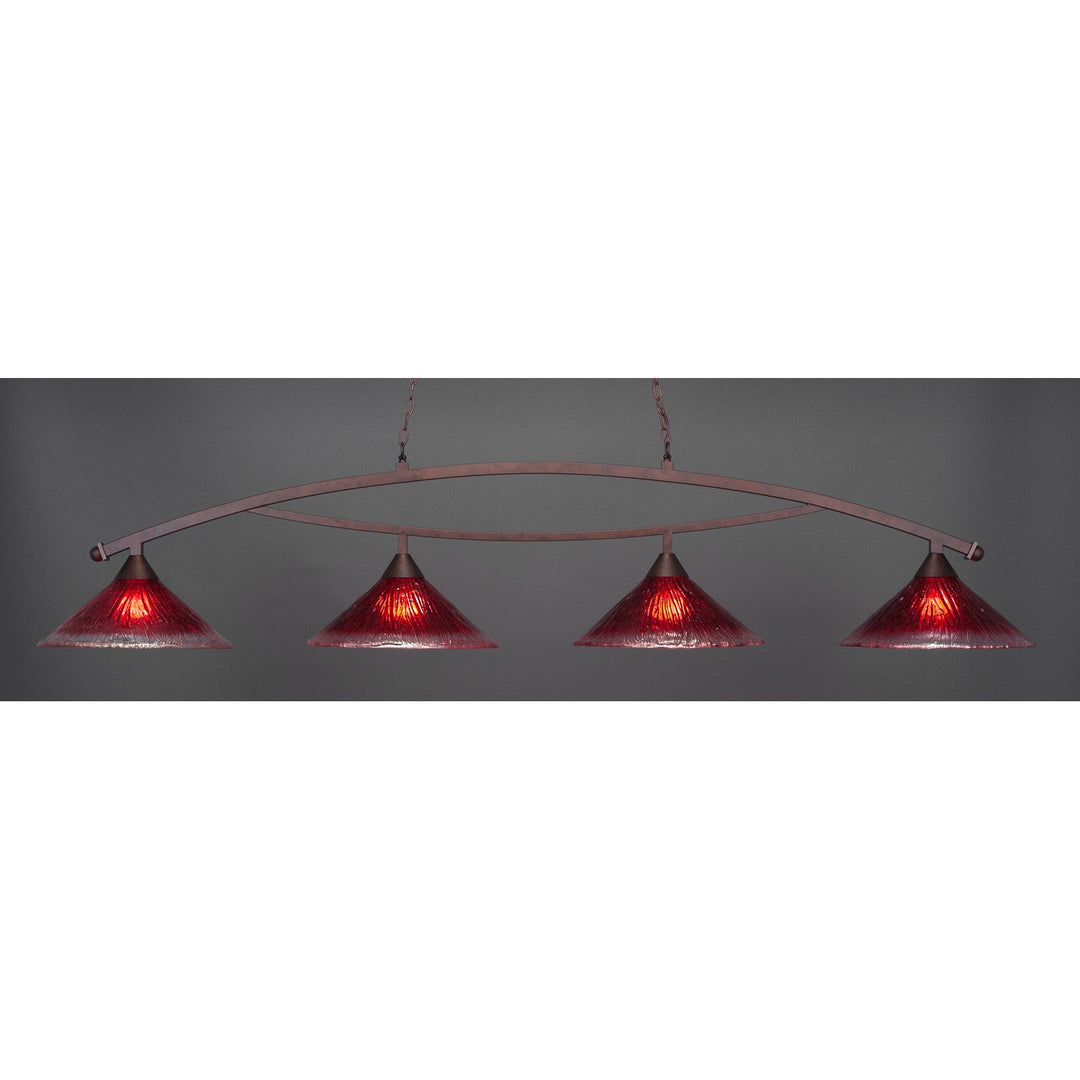Toltec Bow 874-brz-716 Pendant Light - Bronze