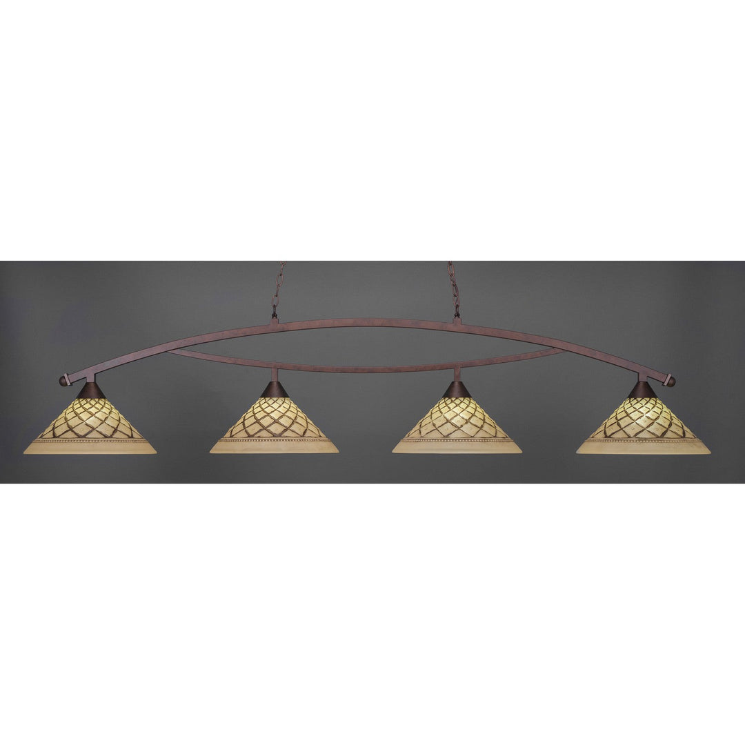 Toltec Bow 874-brz-718 Pendant Light - Bronze