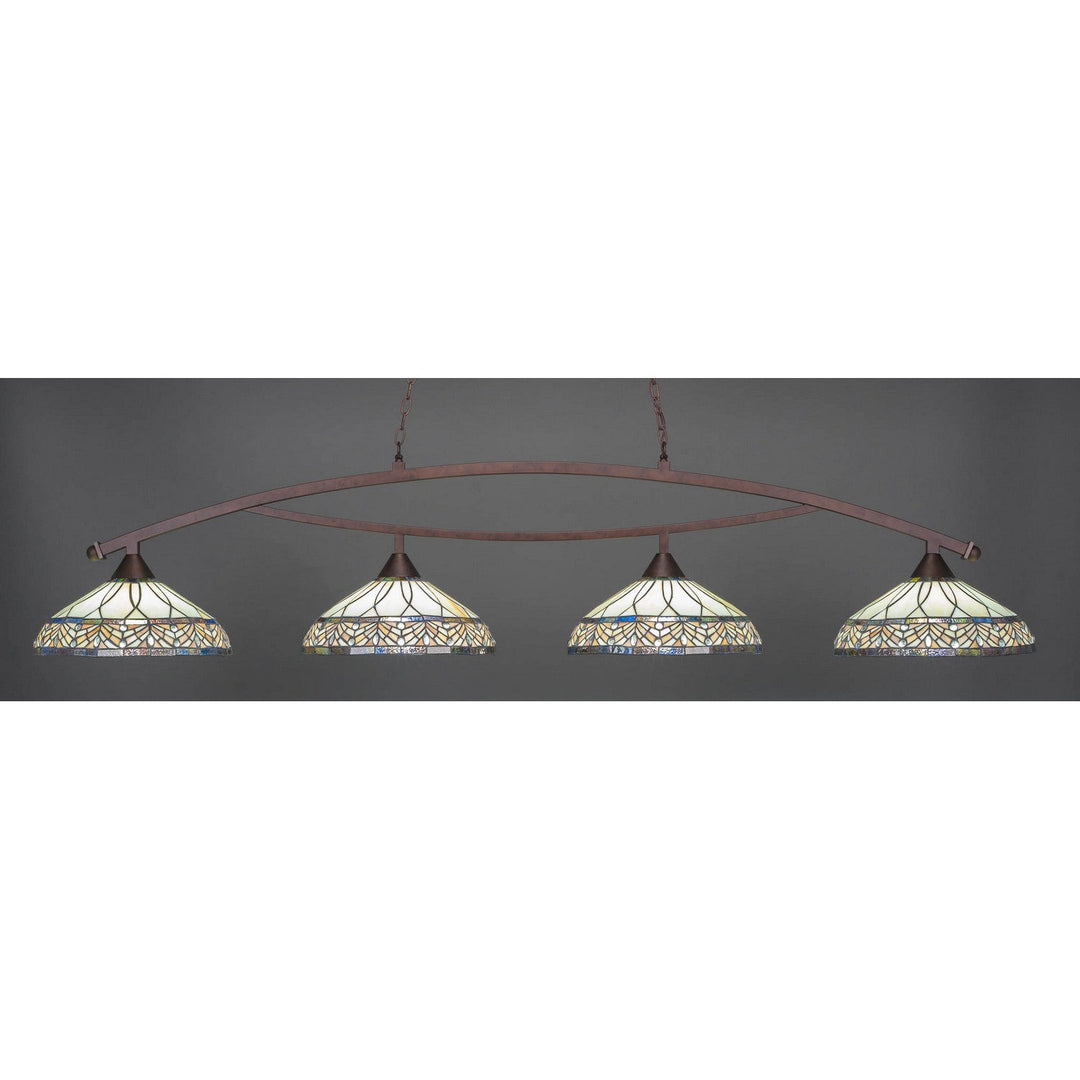 Toltec Bow 874-brz-948 Pendant Light - Bronze