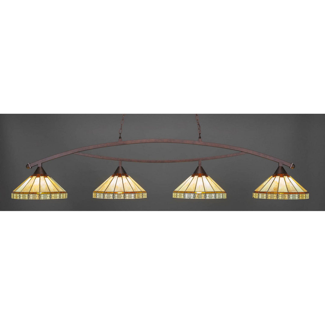 Toltec Bow 874-brz-964 Pendant Light - Bronze
