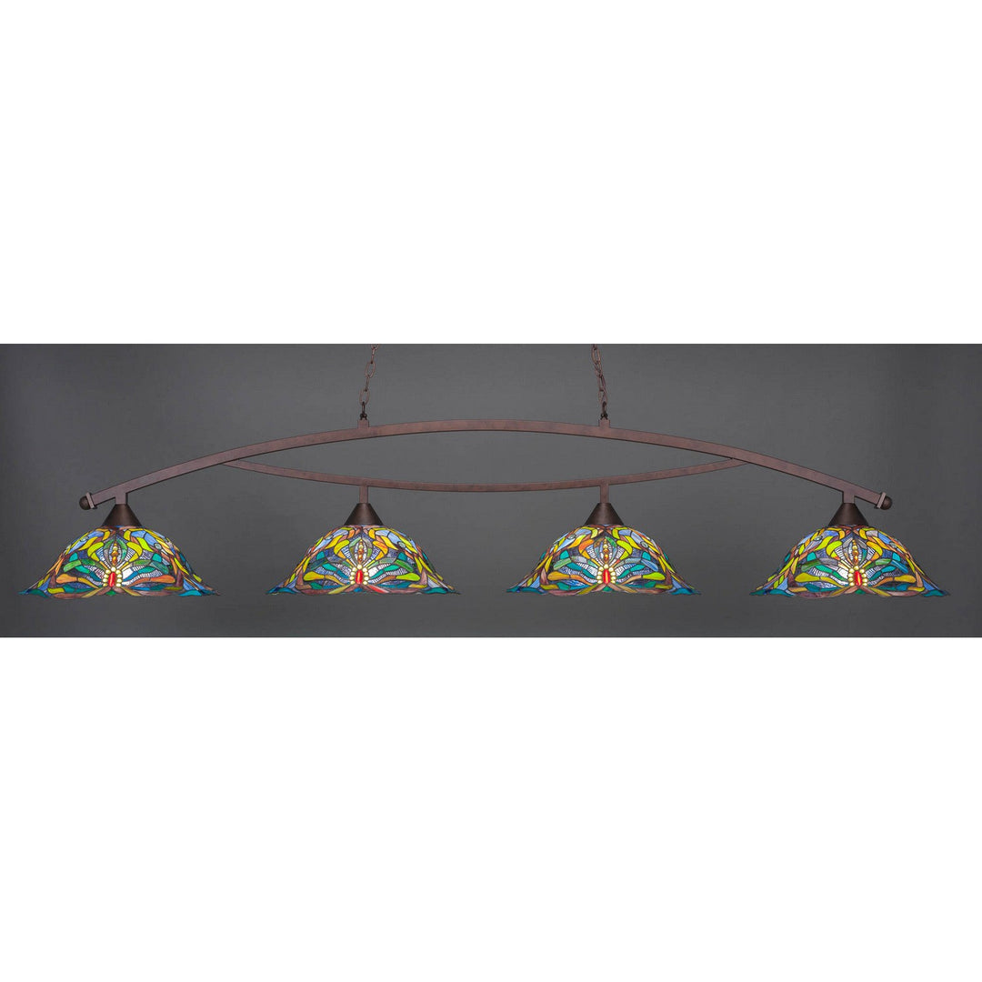 Toltec Bow 874-brz-990 Pendant Light - Bronze