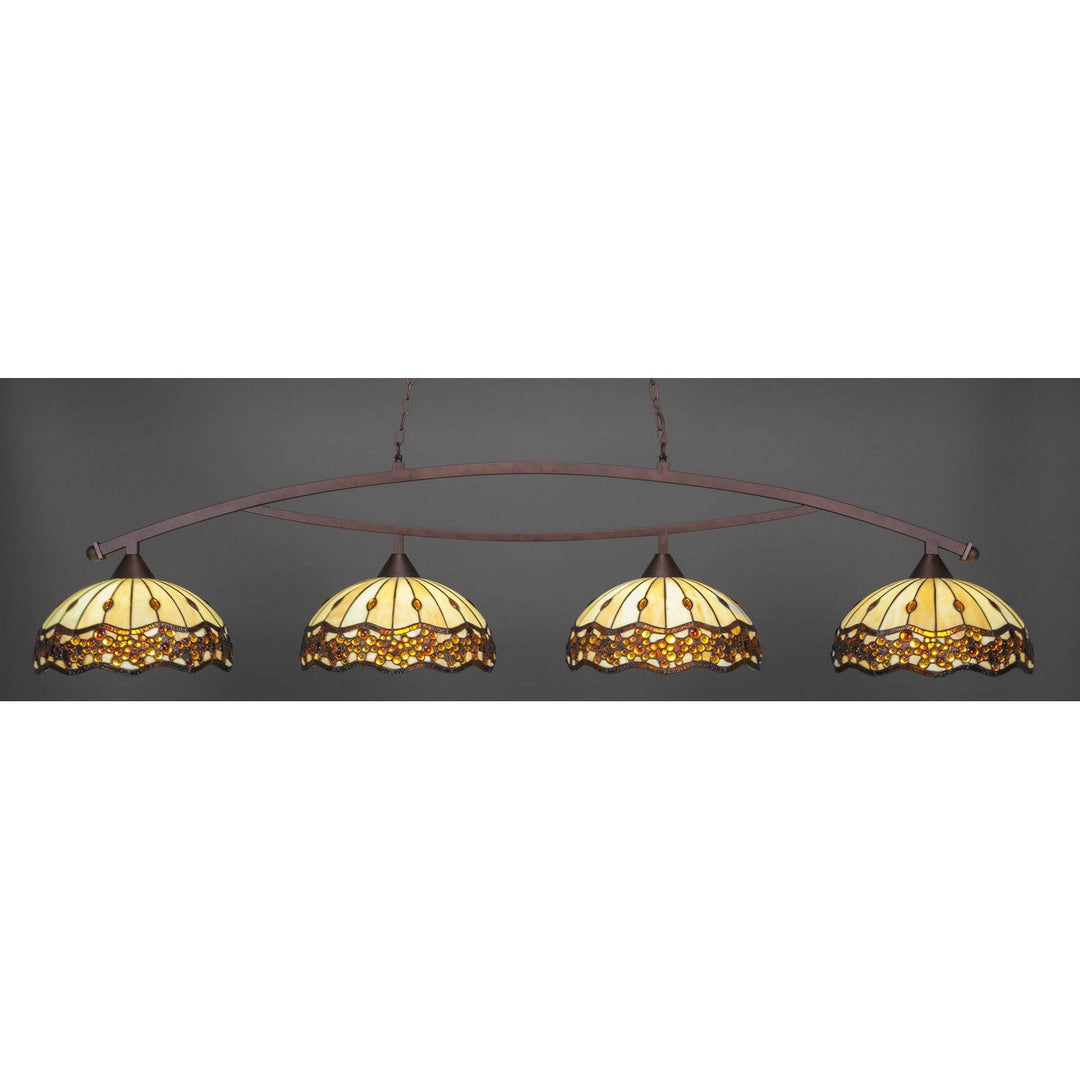 Toltec Bow 874-brz-997 Pendant Light - Bronze