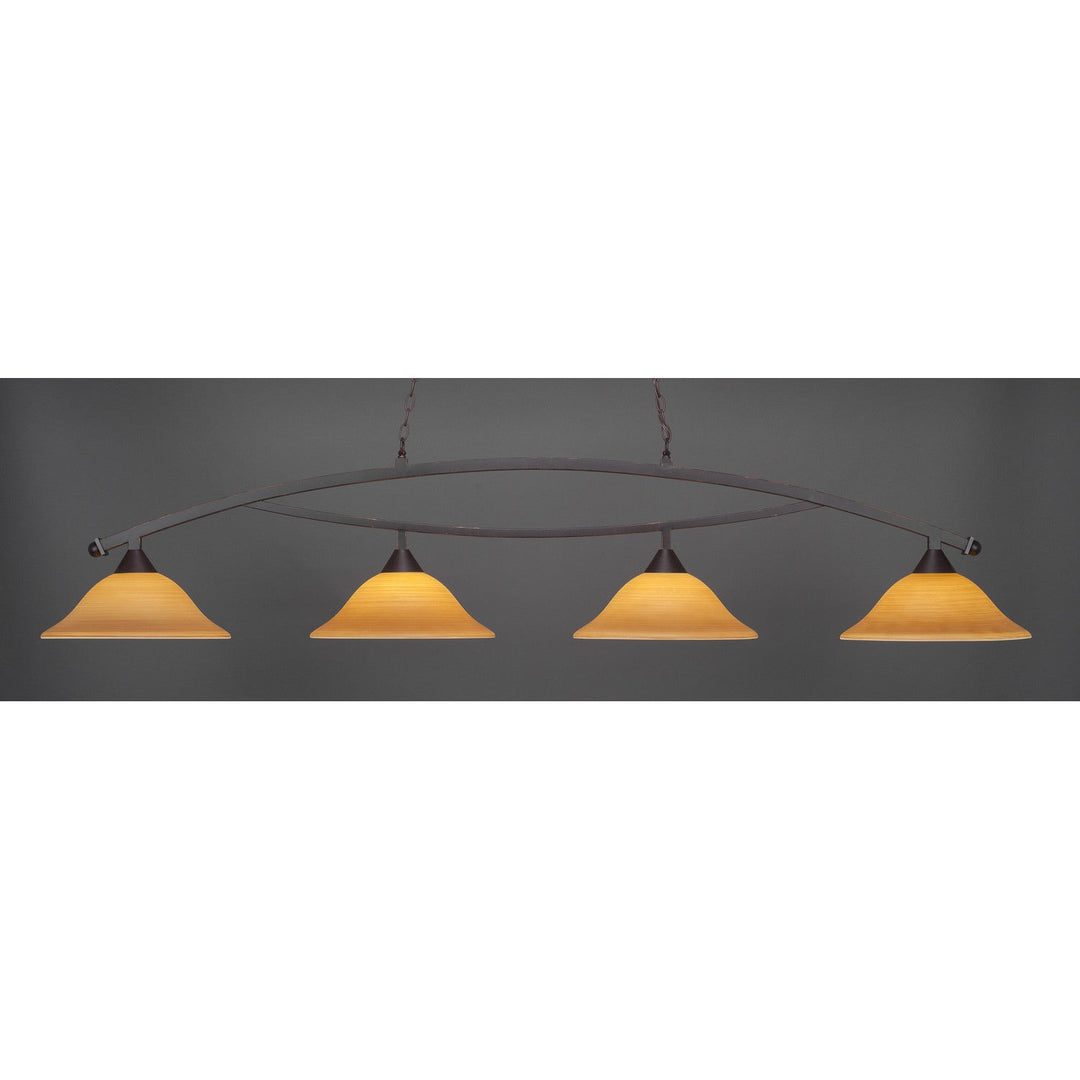 Toltec Bow 874-dg-622 Pendant Light - Dark Granite
