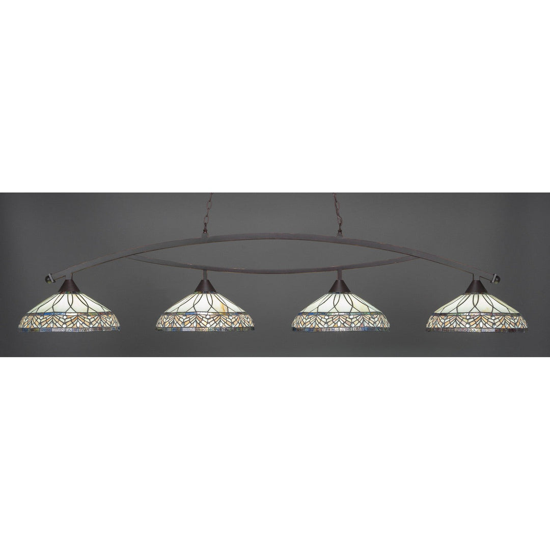 Toltec Bow 874-dg-948 Pendant Light - Dark Granite