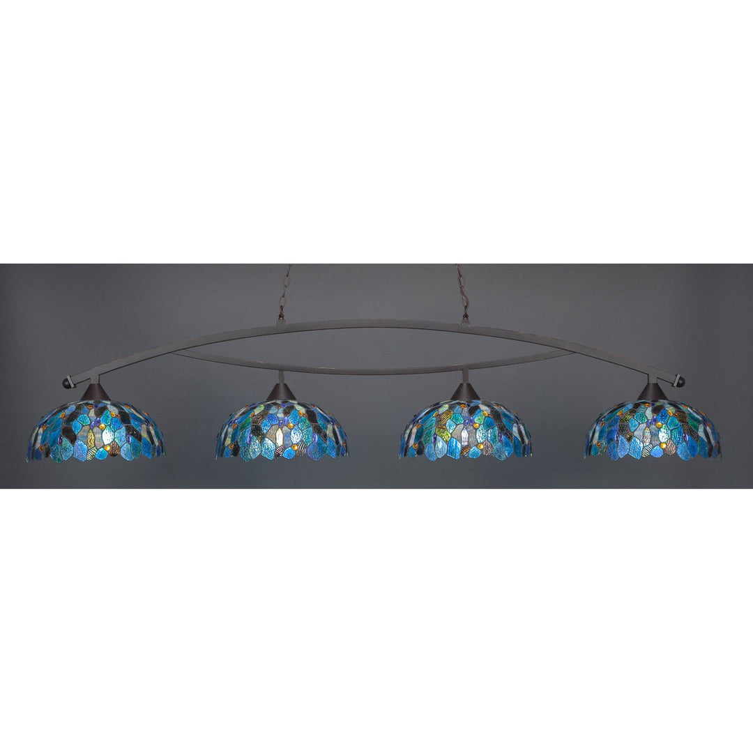 Toltec Bow 874-dg-995 Pendant Light - Dark Granite