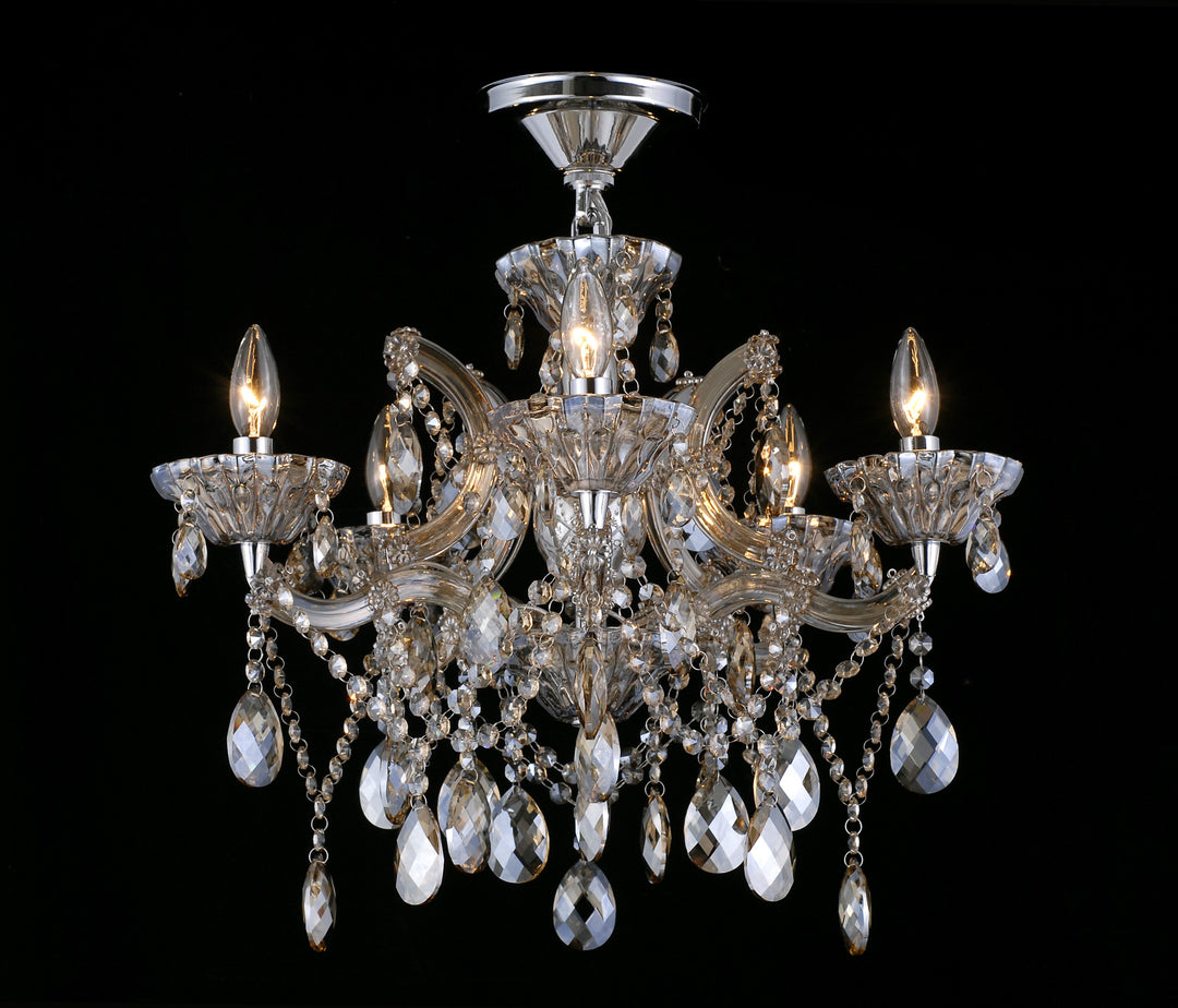 Bethel International Crystal Chandelier Light 10423-G Chandelier Light -